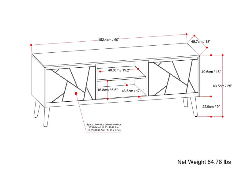 Jager - TV Media Stand - Natural - R&R Furniture Gallery (Fountain Valley, CA)