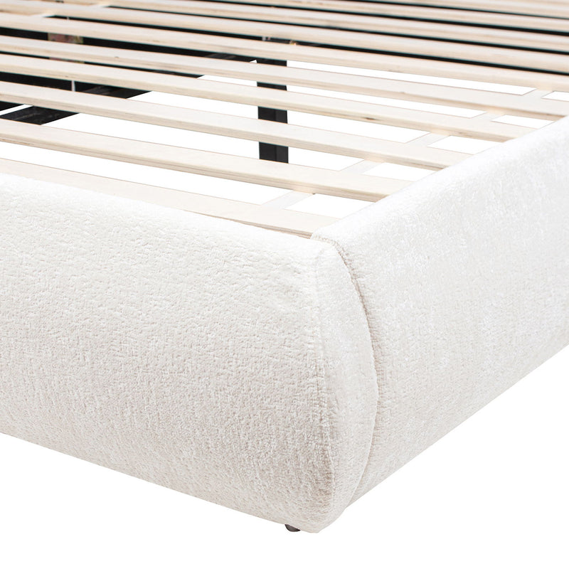 Archie Puffy Grounded - Upholstered Platform Bed - R&R Furniture Gallery (Fountain Valley, CA)