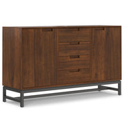 Banting Sideboard with Centre Drawers — Modern Industrial Storage Cabinet in Oak or Walnut - R&R Furniture Gallery (Fountain Valley, CA)