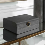 Lalique Art Deco box by Uttermost featuring intricate glass design and elegant craftsmanship, perfect for decorative storage.