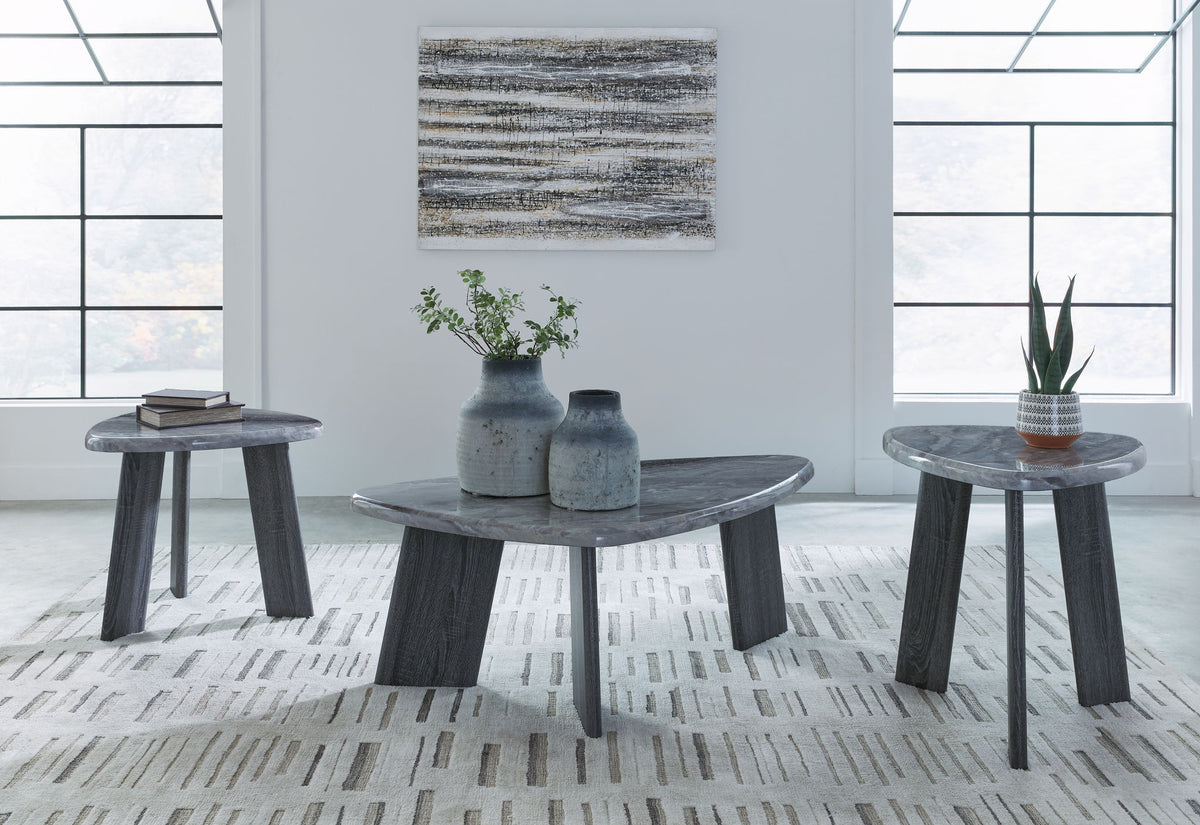 Bluebond - Occasional Table Set (Set of 3) - Gray - R&R Furniture Gallery (Fountain Valley, CA)
