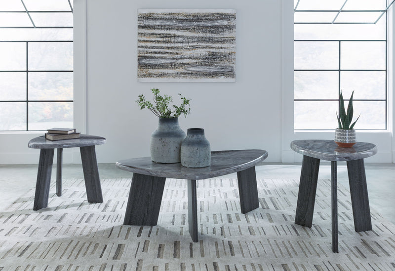 Bluebond - Occasional Table Set (Set of 3) - Gray - R&R Furniture Gallery (Fountain Valley, CA)