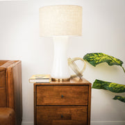 Cascade - Lamp Base Table Lamp - Beige / Gold / White - R&R Furniture Gallery (Fountain Valley, CA)