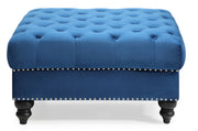 Soft charming traditional upholstered Ottoman by Glory Furniture with plush fabric and classic design.