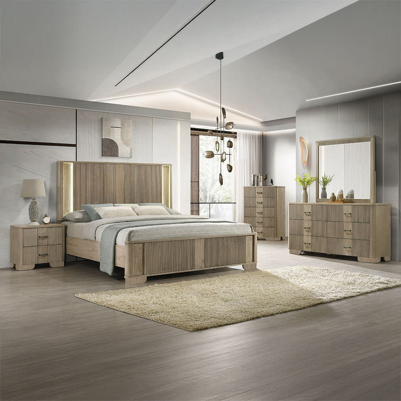 Lakkari - Nightstand - Antique Oak - R&R Furniture Gallery (Fountain Valley, CA)