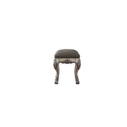 Dresden - Vanity Stool - Vintage Bone White & Synthetic Leather - R&R Furniture Gallery (Fountain Valley, CA)