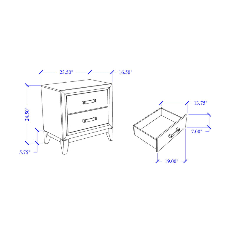 Mirage - Nightstand - R&R Furniture Gallery (Fountain Valley, CA)