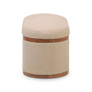 Olivier - Boucle Oval Storage Ottoman - R&R Furniture Gallery (Fountain Valley, CA)