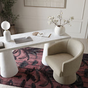 Kristen - Upcycled Chenille Rolling Desk Chair - R&R Furniture Gallery (Fountain Valley, CA)
