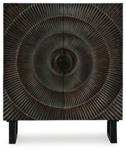 Fosterman - Accent Cabinet - Distressed Black - R&R Furniture Gallery (Fountain Valley, CA)