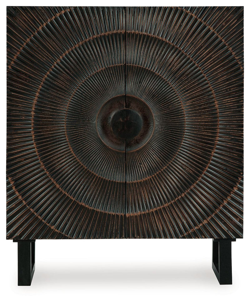Fosterman - Accent Cabinet - Distressed Black - R&R Furniture Gallery (Fountain Valley, CA)
