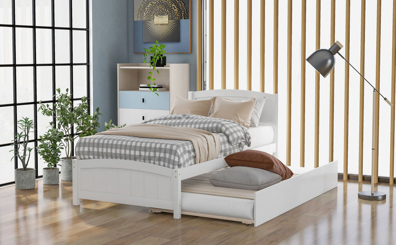 Platform Bed & Headboard, Footboard And Wood Slat Support - R&R Furniture Gallery (Fountain Valley, CA)