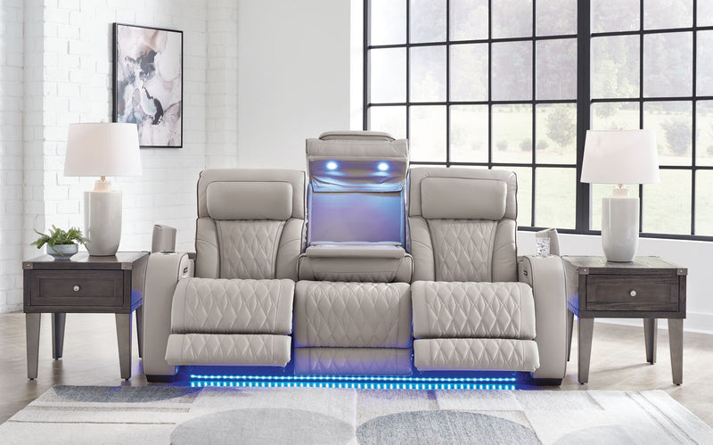 Boyington - Power Reclining Sofa With Adj Headrest - R&R Furniture Gallery (Fountain Valley, CA)