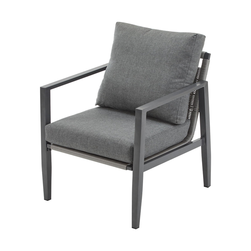 Modern Lounge Chair With Rope Accents And Cushions - R&R Furniture Gallery (Fountain Valley, CA)