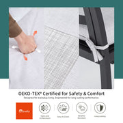 Outdoor Patio Furniture Dining Set With Sunbrella Fabric, Rectangular Table With Umbrella Hole - R&R Furniture Gallery (Fountain Valley, CA)