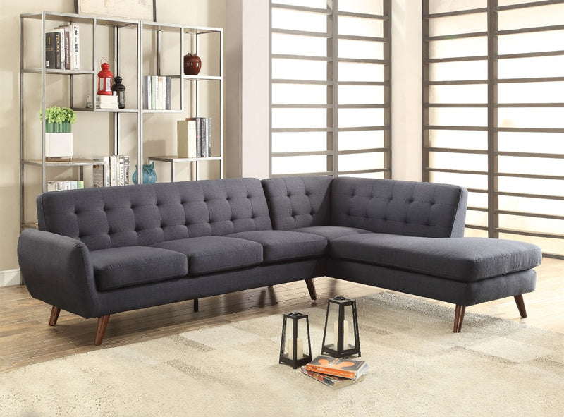 Acme - Sectional Sofa - Gray - R&R Furniture Gallery (Fountain Valley, CA)