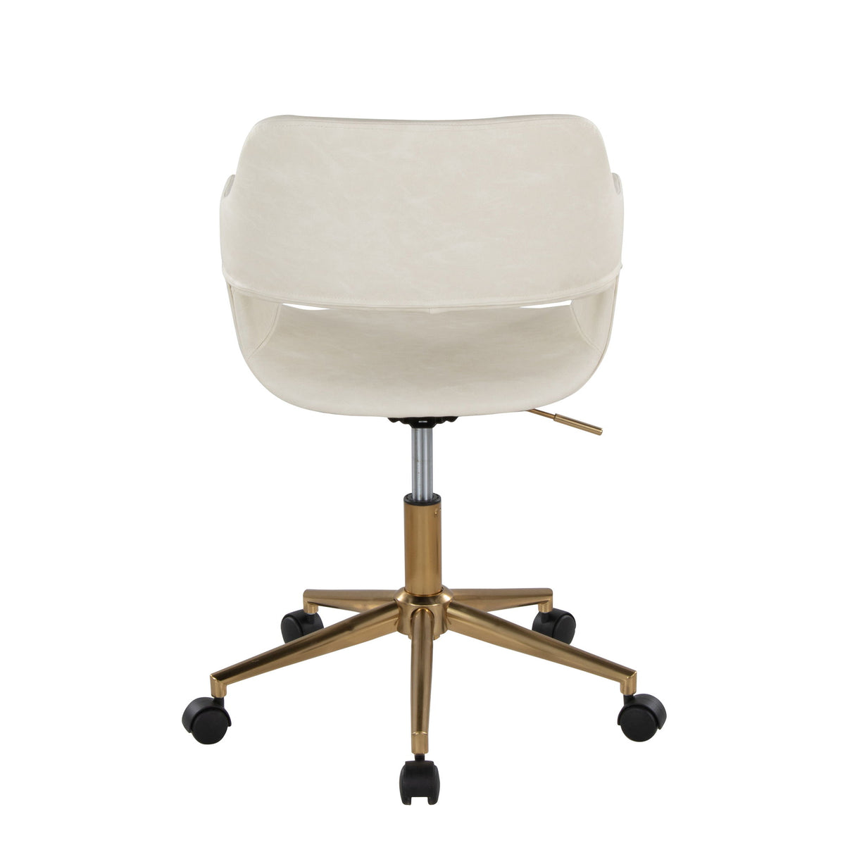 Margarite - Contemporary Task Chair - Gold / Cream