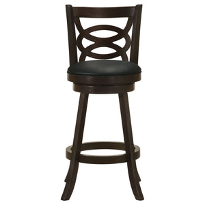 Swivel Bar Stool (Set of 2) - Black