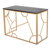 Lumi Source Constellation contemporary desk with a sleek wooden surface and modern design for home or office workspace.