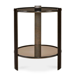 Hanson - Side Table - Bronze & Dark Glass