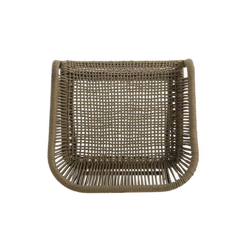 La Push - Outdoor Rope Barstool (Set of 2) - Black / Brown - R&R Furniture Gallery (Fountain Valley, CA)