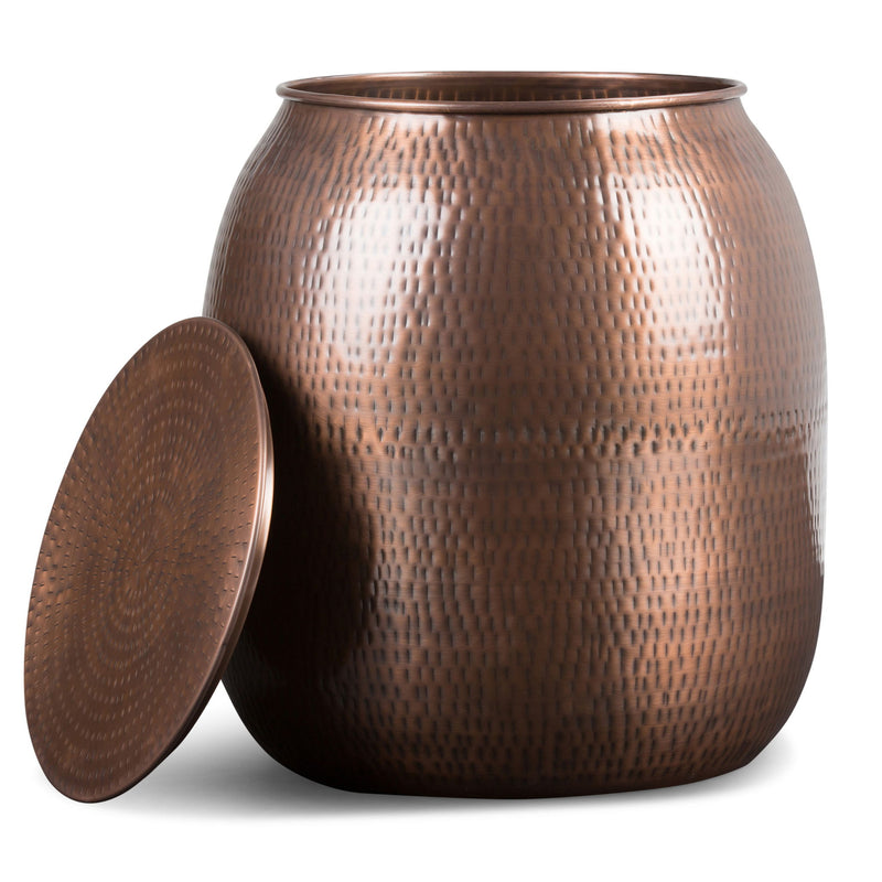 Griffen - Handcrafted Metal Storage Accent Table - R&R Furniture Gallery (Fountain Valley, CA)