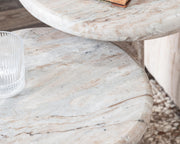 Huxley - Marble Round Accent Table - R&R Furniture Gallery (Fountain Valley, CA)