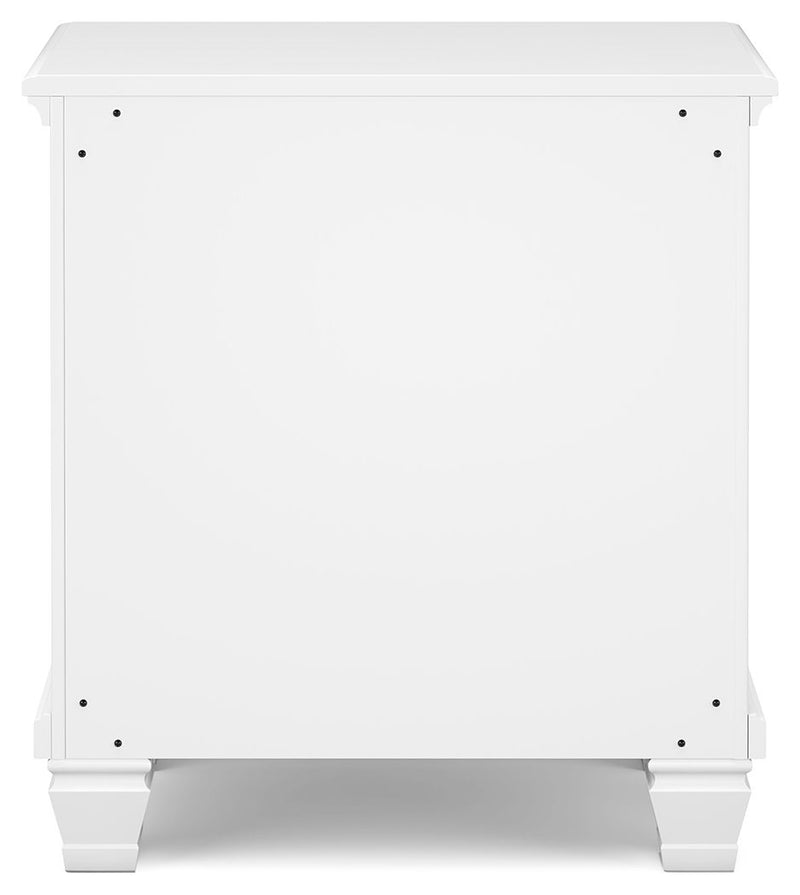 Fortman - Two Drawer Night Stand - White - R&R Furniture Gallery (Fountain Valley, CA)