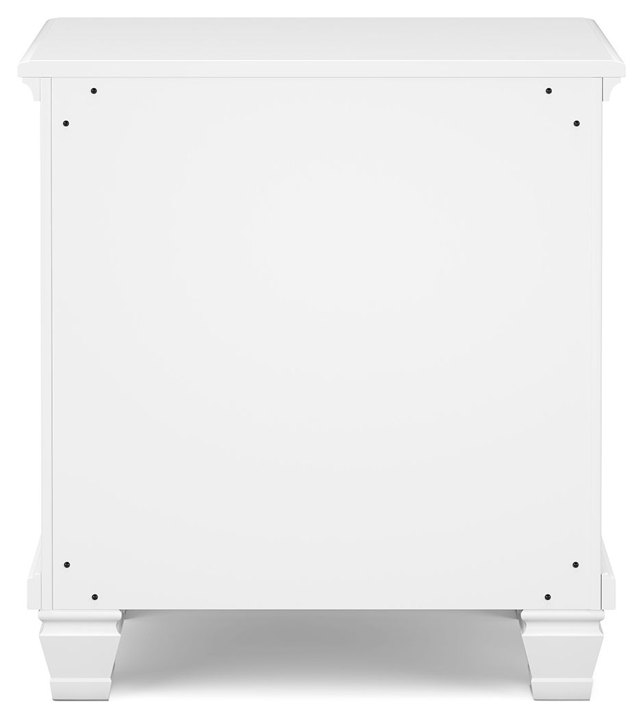 Fortman - Two Drawer Night Stand - White - R&R Furniture Gallery (Fountain Valley, CA)