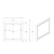 Skye - Marble Mirror - White - R&R Furniture Gallery (Fountain Valley, CA)