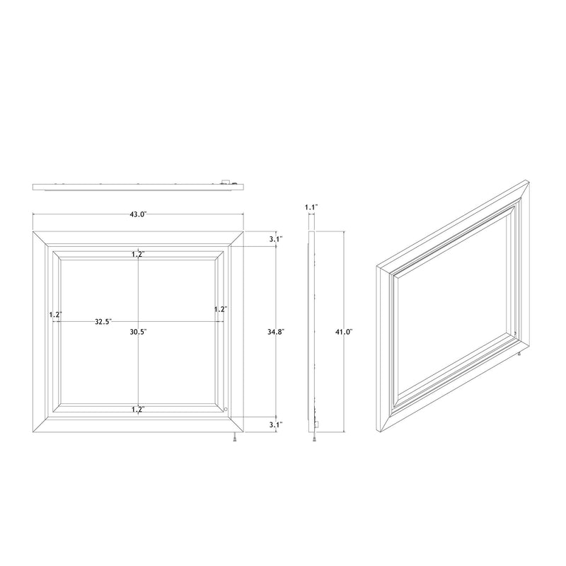 Skye - Marble Mirror - White - R&R Furniture Gallery (Fountain Valley, CA)