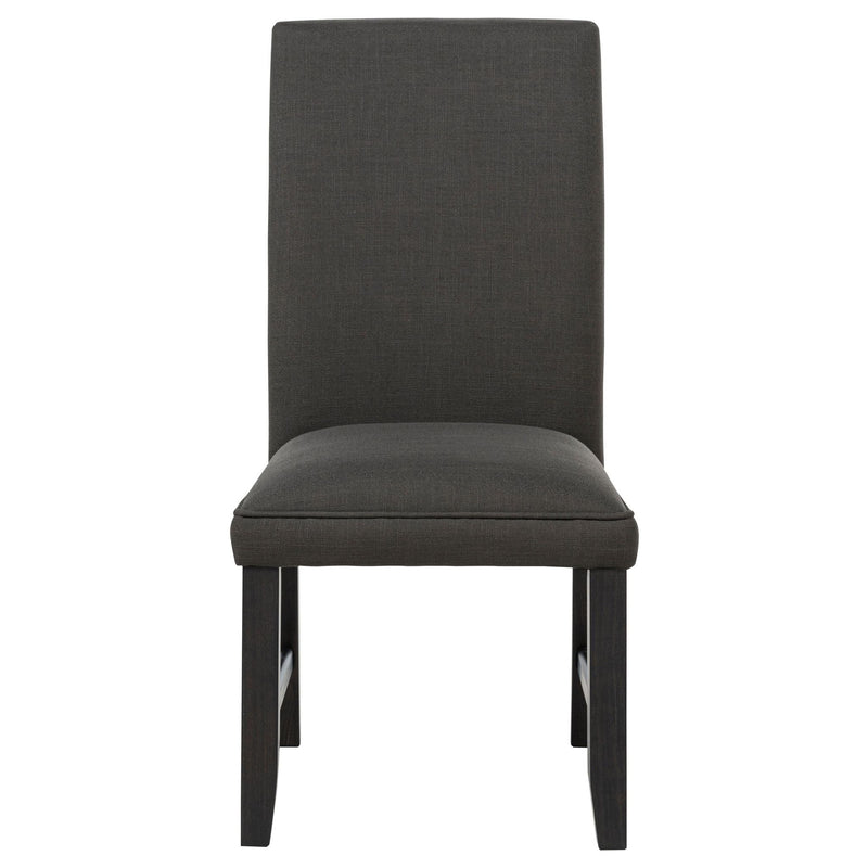 Ramsey Fabric Upholstered Parson Dining Side Chair Charcoal Grey