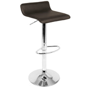 Lumi Source 3-piece bistro bar set with round table and adjustable oval footrest, modern dining room furniture.