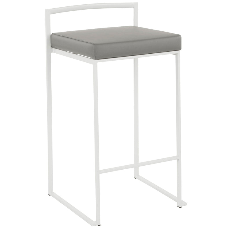 Lumi Source Fuji Simple Elegance contemporary stackable counter stool set with sleek design and modern finish.