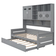 Daybed With All-In-One Cabinet And Shelf - R&R Furniture Gallery (Fountain Valley, CA)