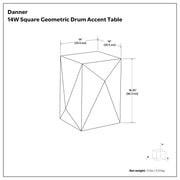 Danner - Side Table - Black - R&R Furniture Gallery (Fountain Valley, CA)