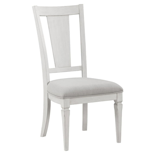 Katia - Side Chair (Set of 2) - Light Gray Linen & Weathered White - R&R Furniture Gallery (Fountain Valley, CA)