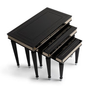 La Francaise - Nesting Tables (Set of 3) - Black Ice - R&R Furniture Gallery (Fountain Valley, CA)