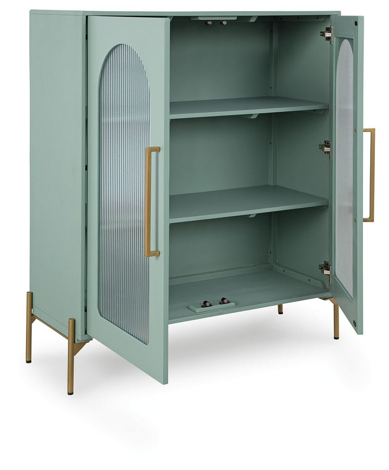 Adwen - Accent Cabinet - Light Green - R&R Furniture Gallery (Fountain Valley, CA)