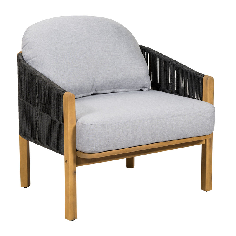 Grotta - Outdoor Wood Club Chair (Set of 2) - R&R Furniture Gallery (Fountain Valley, CA)