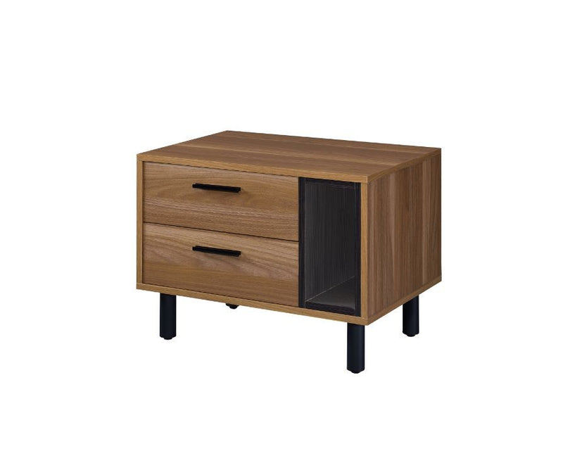 Trolgar - Accent Table - Brown Oak & Black - R&R Furniture Gallery (Fountain Valley, CA)