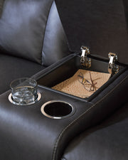 Mackmenville - Double Reclining Loveseat With Console - R&R Furniture Gallery (Fountain Valley, CA)