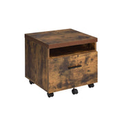 Bob - File Cabinet - Weathered Oak & Black - R&R Furniture Gallery (Fountain Valley, CA)
