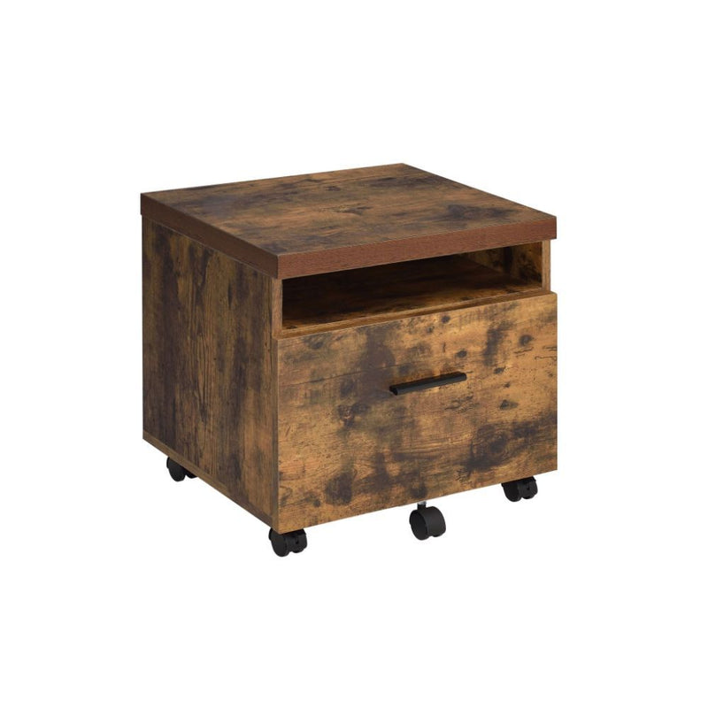 Bob - File Cabinet - Weathered Oak & Black - R&R Furniture Gallery (Fountain Valley, CA)