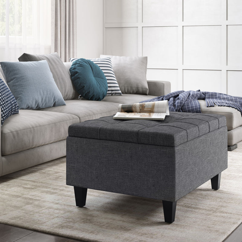 Harrison - Upholstered Coffee Table Storage Ottoman - R&R Furniture Gallery (Fountain Valley, CA)