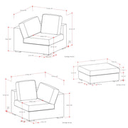 Jasmine - Handcrafted Sofa And Ottoman - R&R Furniture Gallery (Fountain Valley, CA)