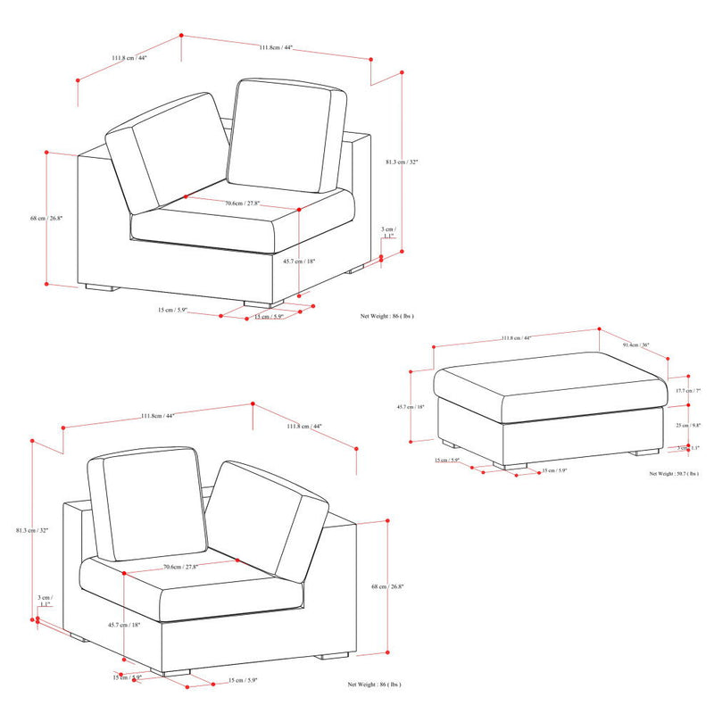 Jasmine - Handcrafted Sofa And Ottoman - R&R Furniture Gallery (Fountain Valley, CA)