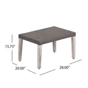 Savannah - Outdoor Wicker And Ottoman - Gray - R&R Furniture Gallery (Fountain Valley, CA)