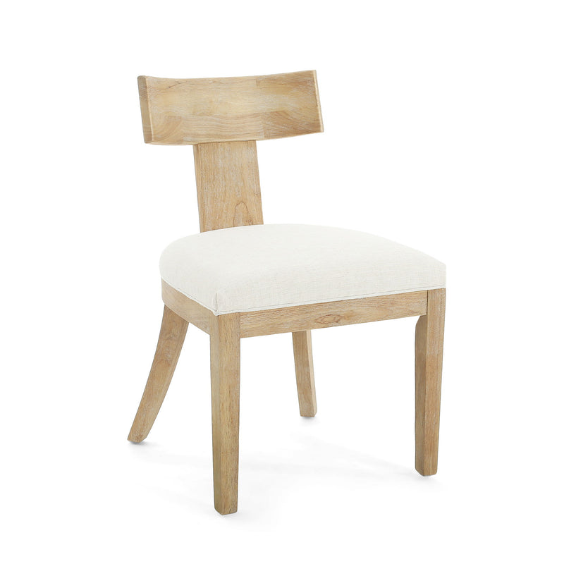 Contemporary Fabric Upholstered Side Dining Chairs Set With Curved Back - R&R Furniture Gallery (Fountain Valley, CA)