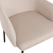 Pair of Sydney armchairs from TOV Furniture, featuring modern design with plush upholstery and wooden legs, set of two.